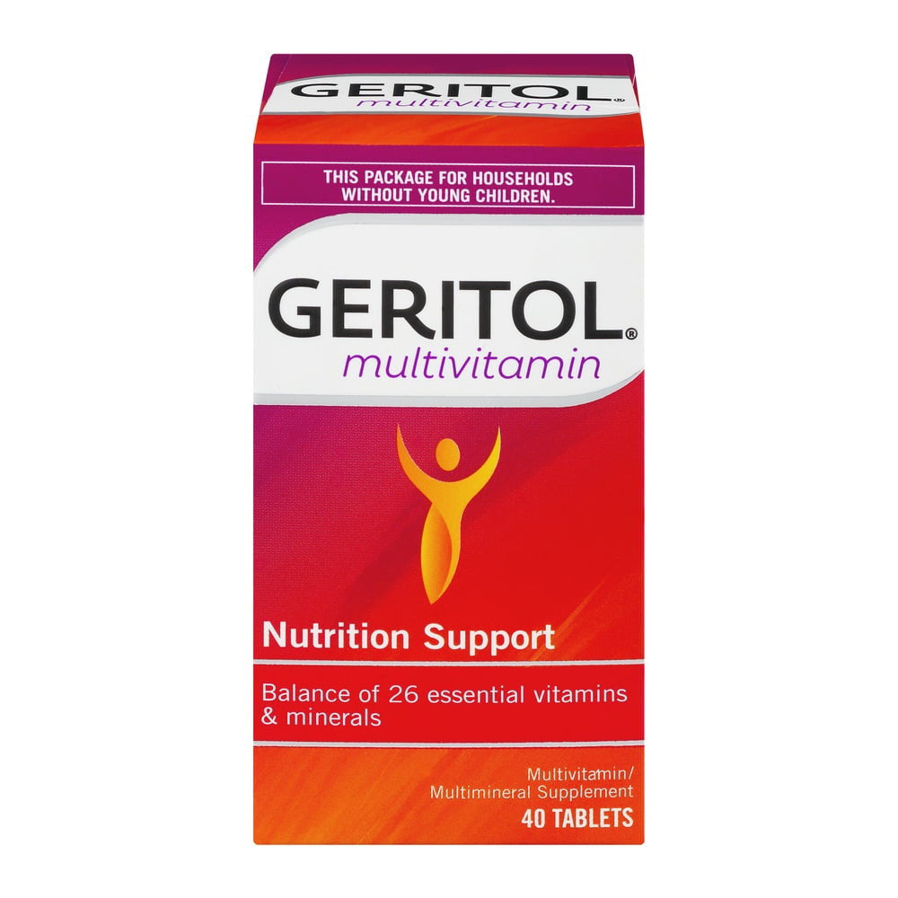 Geritol Multi Vitamin Plus Multi Mineral Tablets, 40 Ea